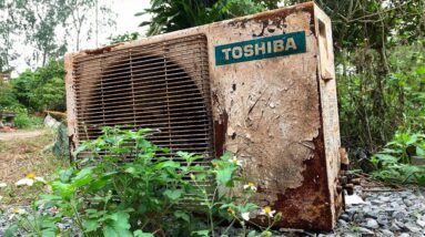 Restoration Old Rusty Air Conditioner ＴＯＳＨＩＢＡ　| Restore Air conditioning condenser