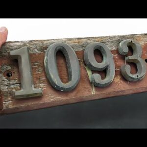 I Restored This Brass House Number
