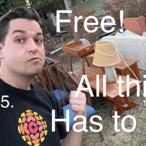 part 5. Nearly everything is going for free! clearing out the furniture