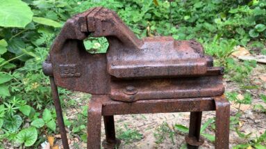 Restoration Old Rusty Bench Vise | Restoring Heavy Table Vise