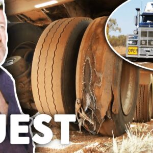 High Heat Cause Dangerous Tyre Blowout | Outback Truckers