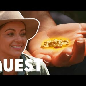 Jacqui Gets Emotional After Finding Huge Gold Nugget I Aussie Gold Hunters