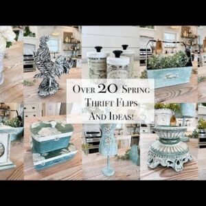 20 + Easy Thrift Flips Spring Decorating Ideas and DIY Paint Projects