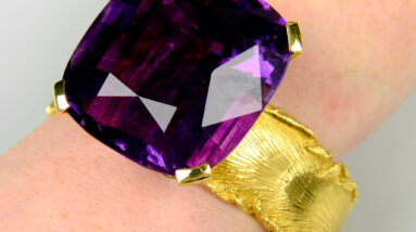 stunning cuff bangle by simon benney set for auction