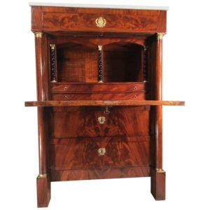 contrasting biedermeier and empire style furniture