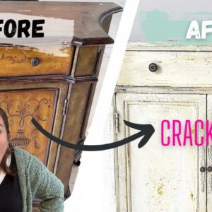 How to Crackle Chalk Paint - Old World Finish - French Country Style