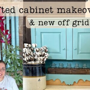 Easy Budget Friendly Thrift Store Cabinet Makeover - New Paint Color - Our Next Homestead tour?