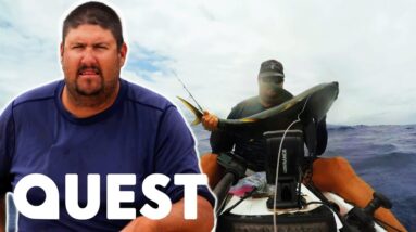 Adam and Jason Catch A 40 Pound Tuna | Pacific Warriors
