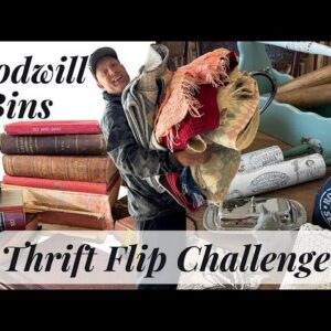 Good Will Bins Thrift Flip Challenge - Cottage Decor - Junk unboxing from Jen